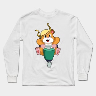 Hamster with Jackhammer Long Sleeve T-Shirt